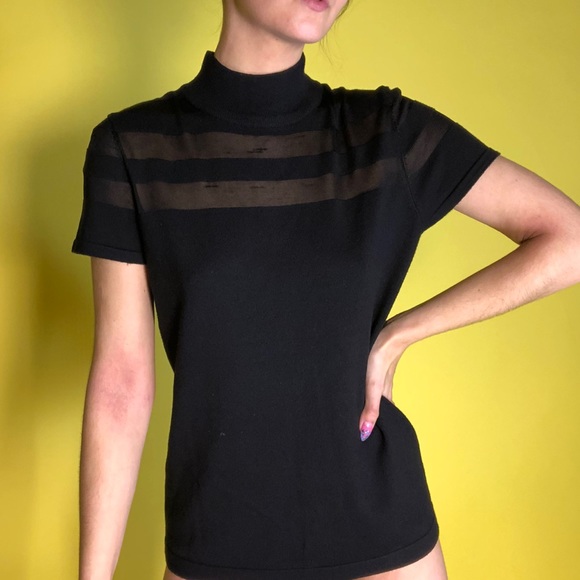 Carmen Tops - Vintage Carmen  Blouse Black -Q-33